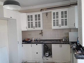 Cam kapaklı mutfak dolapları membran - lake