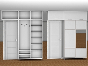 Modern Antre Dekorasyonu İçin Portmanto Vestiyer Üretimi